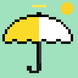 Ombrello #259, lemon split on mint